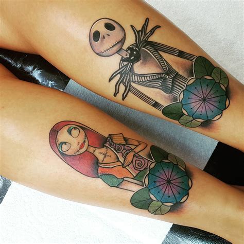 jack skeleton tattoo|jack skeleton and sally tattoos.